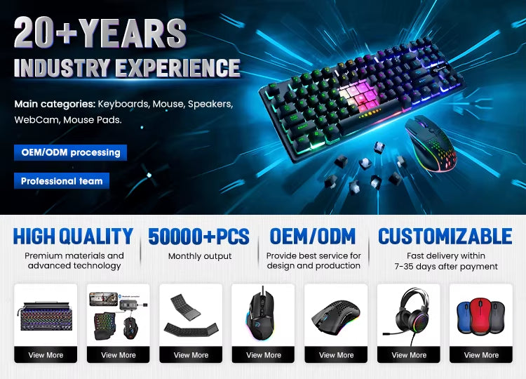 Wired E-sports Game Luminous Keyboard and Mouse Set Computer Office and Home Use