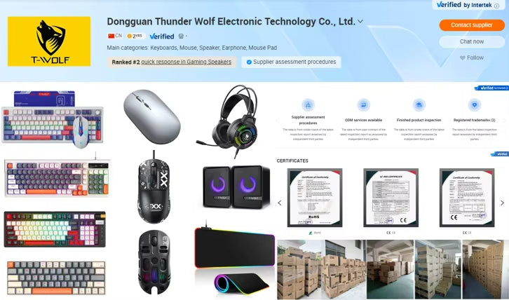 T-WOLF TF880 5IN1 Wired Gaming Keyboard Mouse Mousepad Headset Headphones Speaker Combos Set 104 Keys Gaming Keyboard Set for Pc