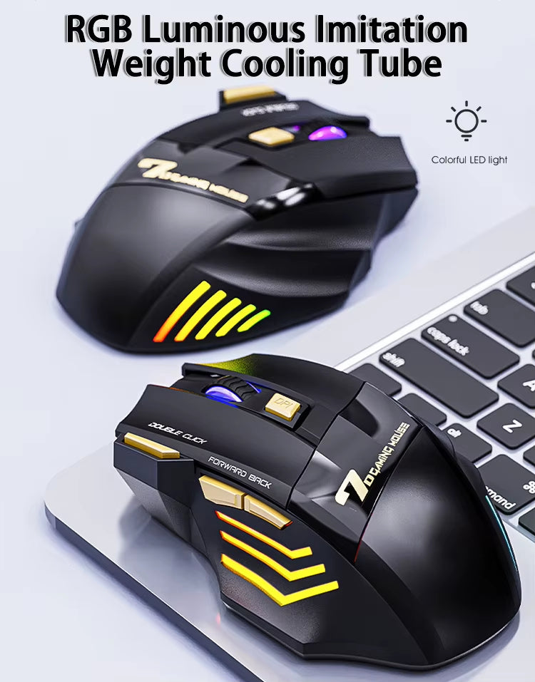 Top Seller Battery Rechargeable Logitech Four Control Game Mouse USB 7D Wireless Computer Optical Gaming Mouse