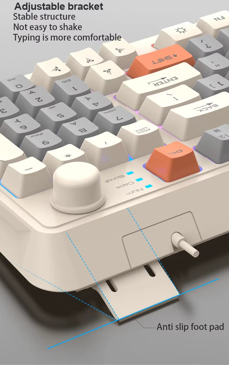 Wired E-sports Game Luminous Keyboard and Mouse Set Computer Office and Home Use