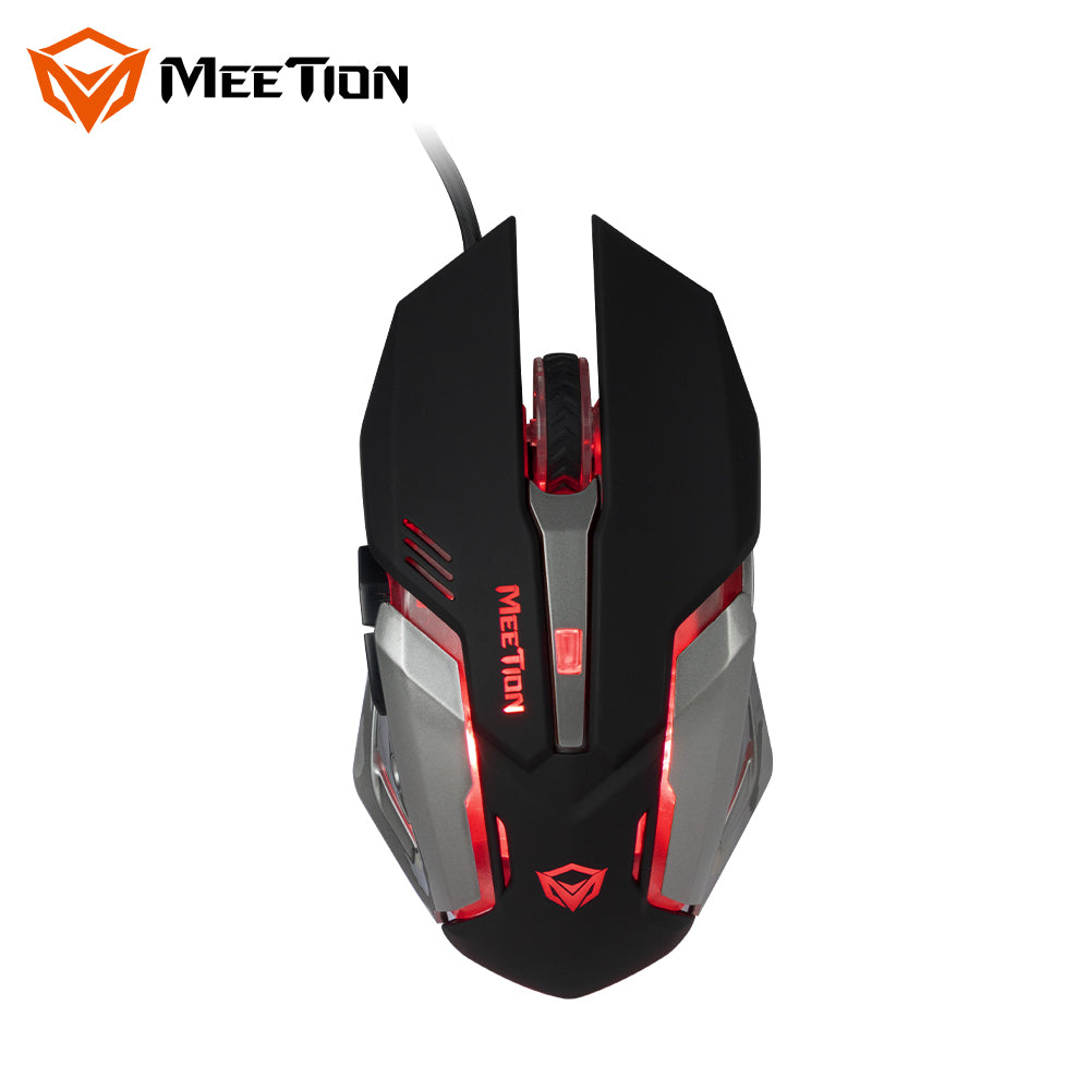 MEETION M915 Wired Gaming Mouse Backlight LED Black Usb Optical for Gamer