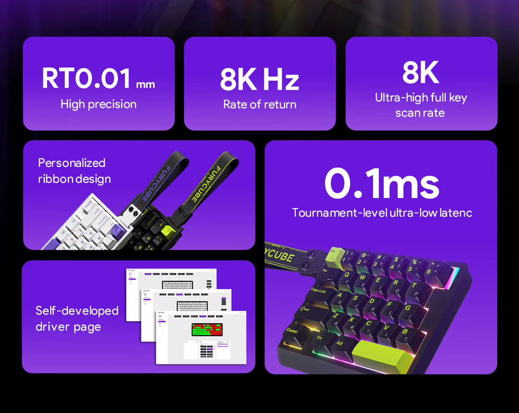 ZIFRIEND M30HE One-handed Magnetic Switch Mechanical Keyboard RGB 29 Keys Smart Speed Quick Trigger Gamer Gaming Keyboard