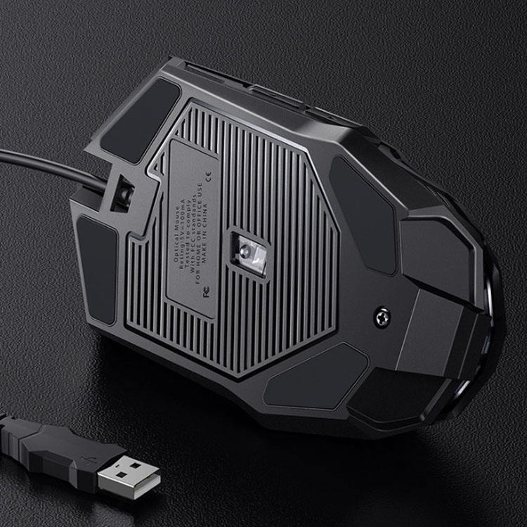 AIKUN GX6 RGB Programmable Optical Gaming Mouse 5000 DPI / USB 2.0 / MCU – PixArt PMW3325DB – 7 Macro Keys,Water Printing