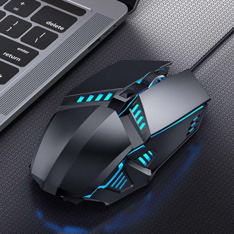 AIKUN GX6 RGB Programmable Optical Gaming Mouse 5000 DPI / USB 2.0 / MCU – PixArt PMW3325DB – 7 Macro Keys,Water Printing
