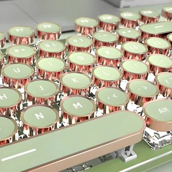 Retro Typewriter Bluetooth Keyboard 2S – Matcha Green