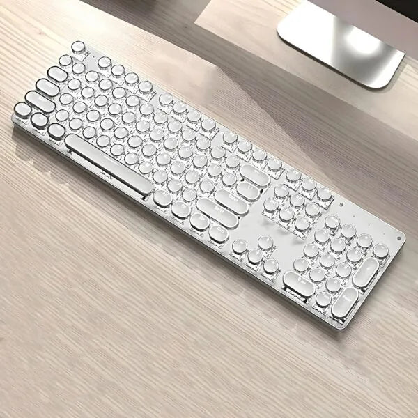 Retro Typewriter Bluetooth Keyboard 2 – White