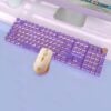 Retro Typewriter Wired Keyboard and Mouse Set 2S – Lavender Purple