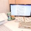 Retro Typewriter Wireless Keyboard and Mouse Set