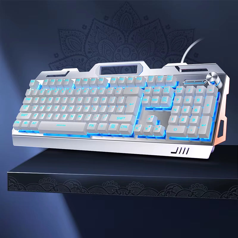 2025 New Arrivals Mechanical RGB Keyboard Mouse Headphone Combo Wired Desktop 104 Key Gaming Keyboard for Pc Computer case
