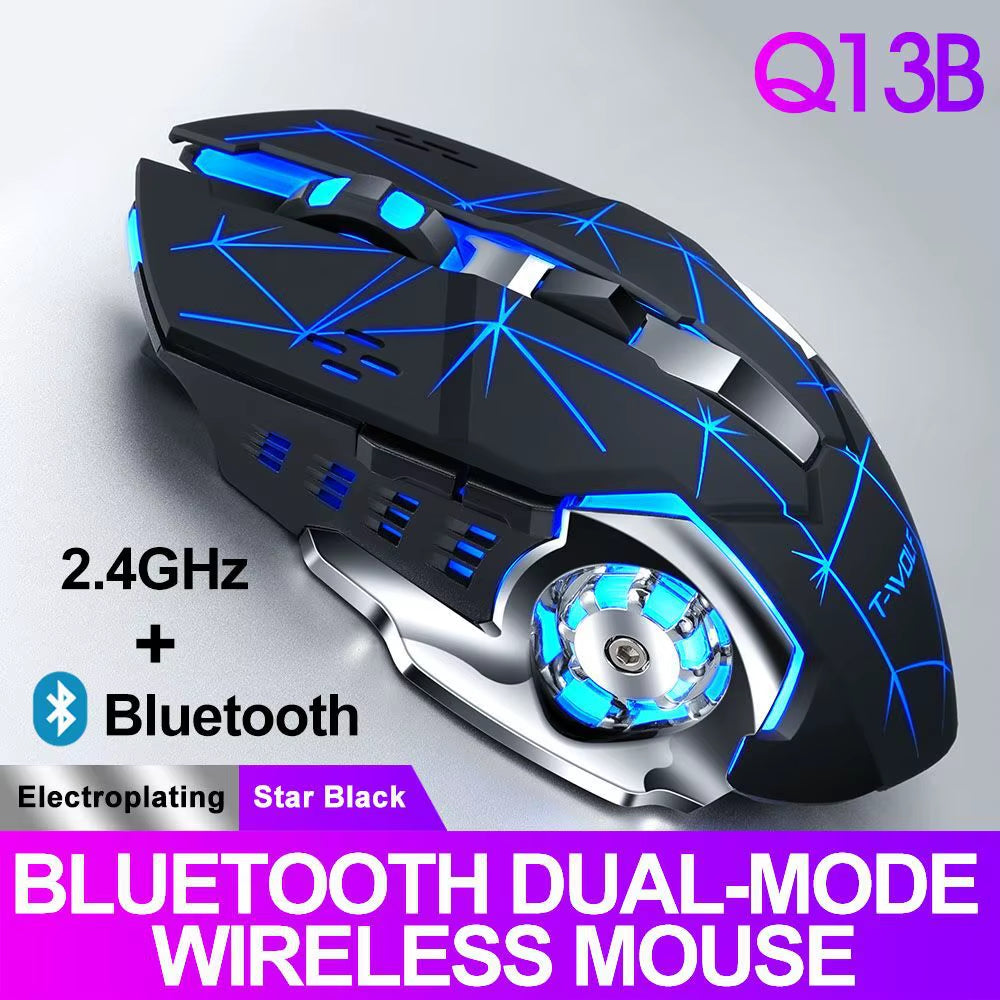 Gaming New Rechargeable Wireless Mouse Mute Office Game Laptop for Laptop PC